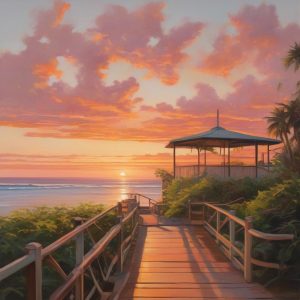 Casuarina Forest Tamil Nadu India sunrise 07